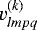 $v_{lmpq}^{(k)}$