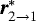 $\vec{r}_{2 \rightarrow 1}^{*}$