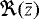 $\Re (\bar{z})$
