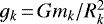 $g_{k}\,{=}\,Gm_{k}/R_{k}^2$
