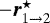 $-\vec{r}_{1 \rightarrow 2}^{\star}$