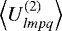 $\left\langle U_{lmpq}^{(2)} \right\rangle$