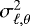 $\sigma^2_{\ell,\theta}$