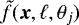 $\tilde{f}({\vec x},\ell,\theta_j)$