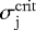 $\sigma_{\rm{j}}^{\mathrm{crit}}$