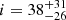 $ i=38^{+31}_{-26} $