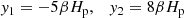 $$ \begin{aligned} y_1 = -5 \beta H_{\rm p},\quad y_2 = 8 \beta H_{\rm p} \end{aligned} $$