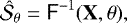 \begin{equation*} \hat{\mathcal{S}}_{\theta} = \textsf{F}^{-1}(\textbf{X}, \theta),\end{equation*}