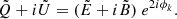 $$ \begin{aligned} \tilde{Q}+i\tilde{U} = (\tilde{E}+i\tilde{B}) ~ e^{2i\phi _k} . \end{aligned} $$