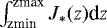 $\int_{\textrm{zmin}}^{\textrm{zmax}} J_*(z) \textrm{d}z$