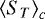 $\left<S_T\right>_c$