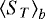 $\left<S_T\right>_b$