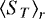 $\left<S_T\right>_r$