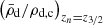 $ \left(\bar{\rho}_{\mathrm{d}}/\rho_{\mathrm{d,c}}\right)_{z_n=z_{3/2}} $