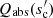 $ Q_{\rm abs}(s_{\rm c}^{\prime}) $