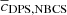 $ \overline{c}_{\mathrm{DPS, NBCS}} $