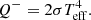 $$ \begin{aligned} Q^-=2\sigma T_{\rm eff}^4. \end{aligned} $$