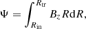 $$ \begin{aligned} \Psi =\int _{R_{\rm in}}^{R_{\rm tr}}B_z R\mathrm{d}R, \end{aligned} $$