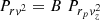 $ P_{r v^2}=B \; P_{r_p v_z^2} $