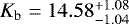 $K_{\textrm{b}}=14.58_{-1.04}^{&#x002B;1.08}$