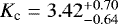$K_{\textrm{c}}=3.42_{-0.64}^{&#x002B;0.70}$