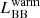 $ L^{\mathrm{warm}}_{\mathrm{BB}} $