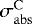 $\sigma^{\mathrm{C}}_{\mathrm{abs}}$