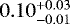 $0.10^{&#x002B;0.03}_{-0.01}$