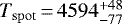 $T_{\rm{spot}}\,{=}\,4594^{&#x002B;48}_{-77}$