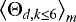 $\left<\Theta_{d,k\leq6}\right>_{m}$