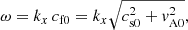 $$ \begin{aligned} \omega =k_x\, c_{\rm f0}=k_x \sqrt{c_{\rm s0}^2+v_{\rm A0}^2}, \end{aligned} $$