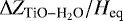 $\Delta Z_{\textrm{TiO} - \textrm{H}_2\textrm{O}}/H_{\textrm{eq}}$
