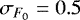$\sigma_{F_0} = 0.5$