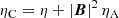 $$ \begin{aligned} \eta _{\rm C}= \eta + \left| \boldsymbol{B}\right|^2 \eta _{\rm A}\end{aligned} $$