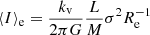 $$ \begin{aligned} \langle I \rangle _{\rm e}=\frac{k_{\rm v}}{2\pi G}\frac{L}{M}\sigma ^2R_{\rm e}^{-1} \end{aligned} $$