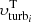 $ \upsilon_{{\rm turb}_i}^{\rm T} $