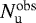 $N_{\textrm{u}}^{\textrm{obs}}$