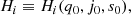 $$ \begin{aligned}&H_i \equiv H_i(q_0,j_0,s_0), \end{aligned} $$