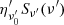 $ \eta^\prime_{\nu^\prime_0}S_{\nu^\prime}(\nu^\prime) $