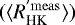 $(\langle R_{\textrm{HK}}^{&#x0027; \rm meas}\rangle)$