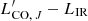 $ L^\prime_{\mathrm{CO},\, J}-L_{\rm IR} $