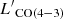$ {L^\prime}_{\mathrm{CO(4-3)}} $