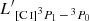 $ {L^\prime}_{\mathrm{[C\,\scriptscriptstyle{I}\scriptstyle{]}}^3P_1\,-\, ^3P_0} $