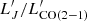 $ L^\prime_J/L^\prime_{\rm CO(2-1)} $