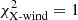 $ \chi^2_{{\rm X}\text{-}{\rm wind}}=1 $