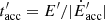 $ {t^\prime_{\mathrm{acc}}} = E^\prime/|{\dot{E}^\prime_{\mathrm{acc}}}| $