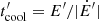 $ {t^\prime_{\mathrm{cool}}} = E^\prime/|{\dot{E}^\prime}| $