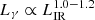 $ L_\gamma \propto L_{\mathrm{IR}}^{1.0-1.2} $