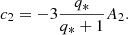 $$ \begin{aligned} c_2 = - 3 \frac{q_*}{q_*+1} A_2 . \end{aligned} $$