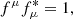 $$ \begin{aligned} f^{\mu } f_{\mu }^* = 1, \end{aligned} $$